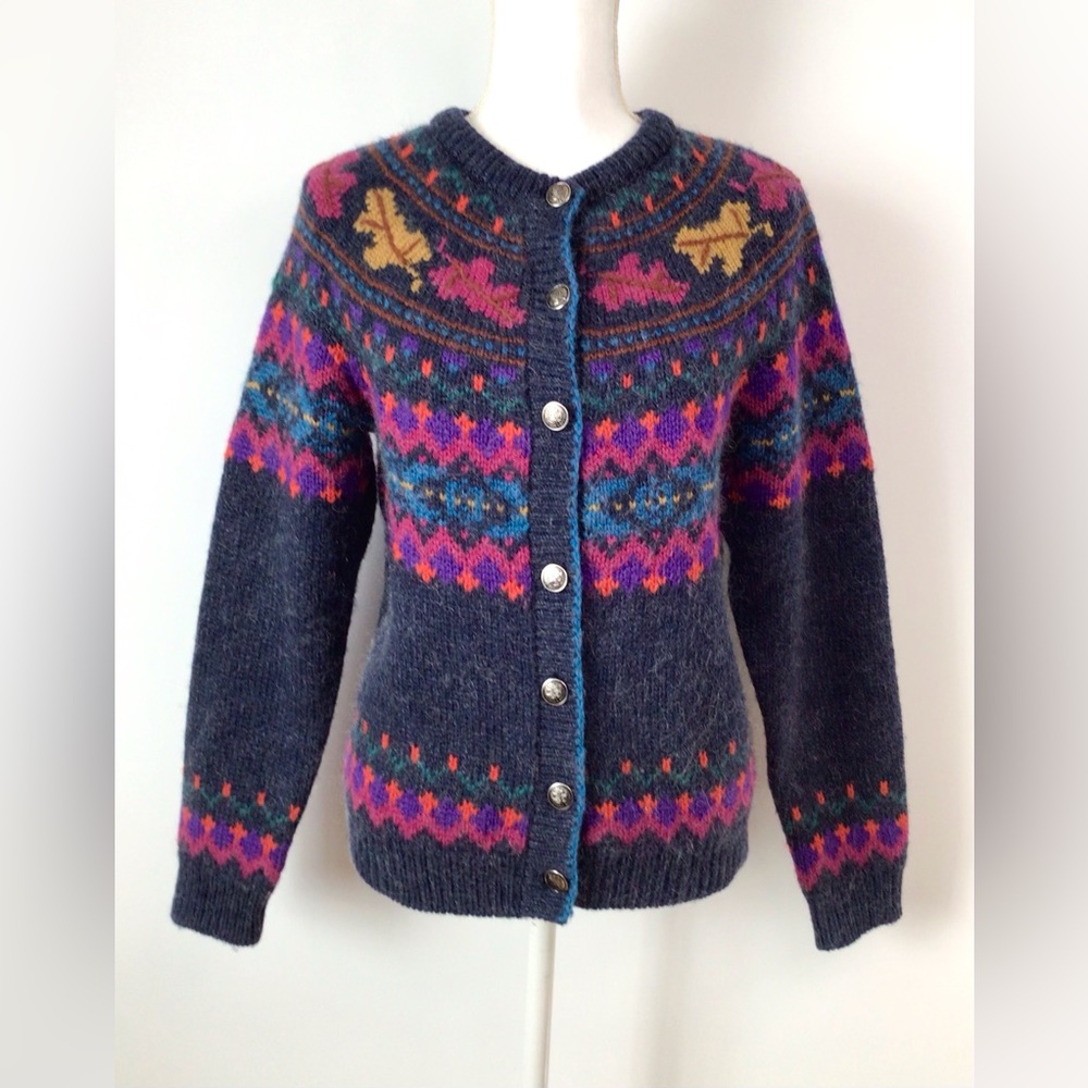 Vintage Woolrich Cardigan Sweater Wool Mohair